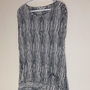 White and black women’s blouse